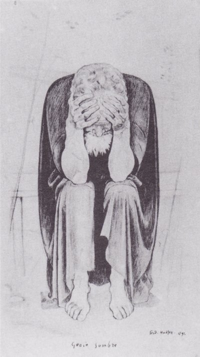 Dark Genius by Ferdinand Hodler
